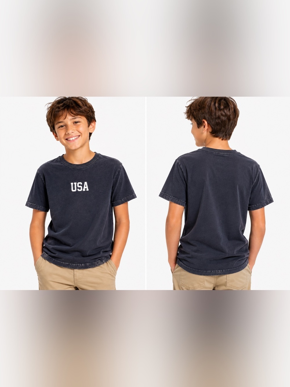 Old Navy Boys Oversized USA Graphic T-Shirt